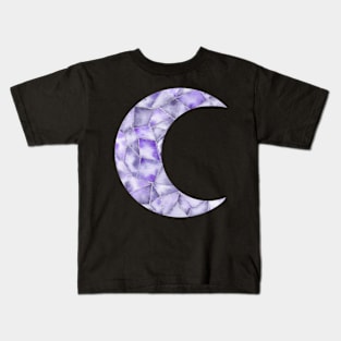 Crystal moon purple Kids T-Shirt